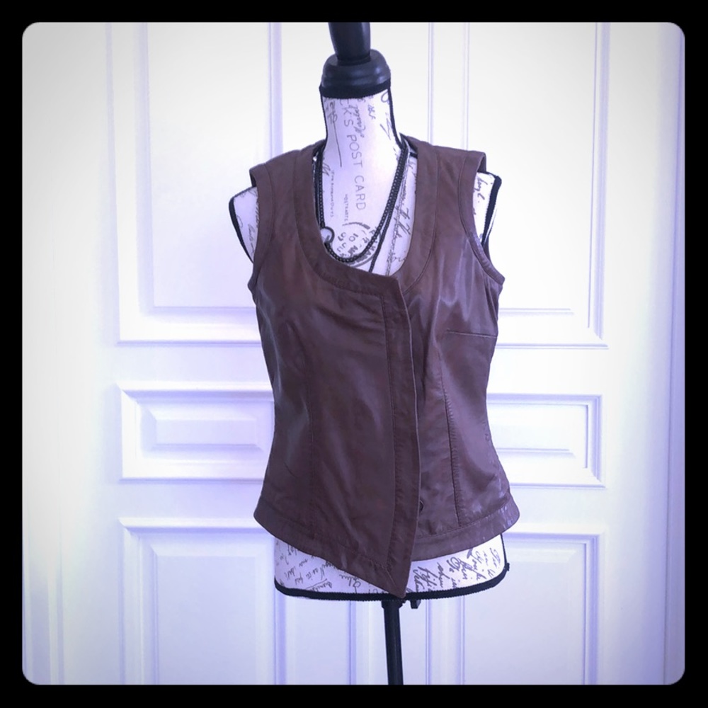 Leather vest
